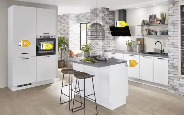 Bild 3 von Nobilia - Einbauküche Senso, Lack weiß, inkl. AEG Elektrogeräte