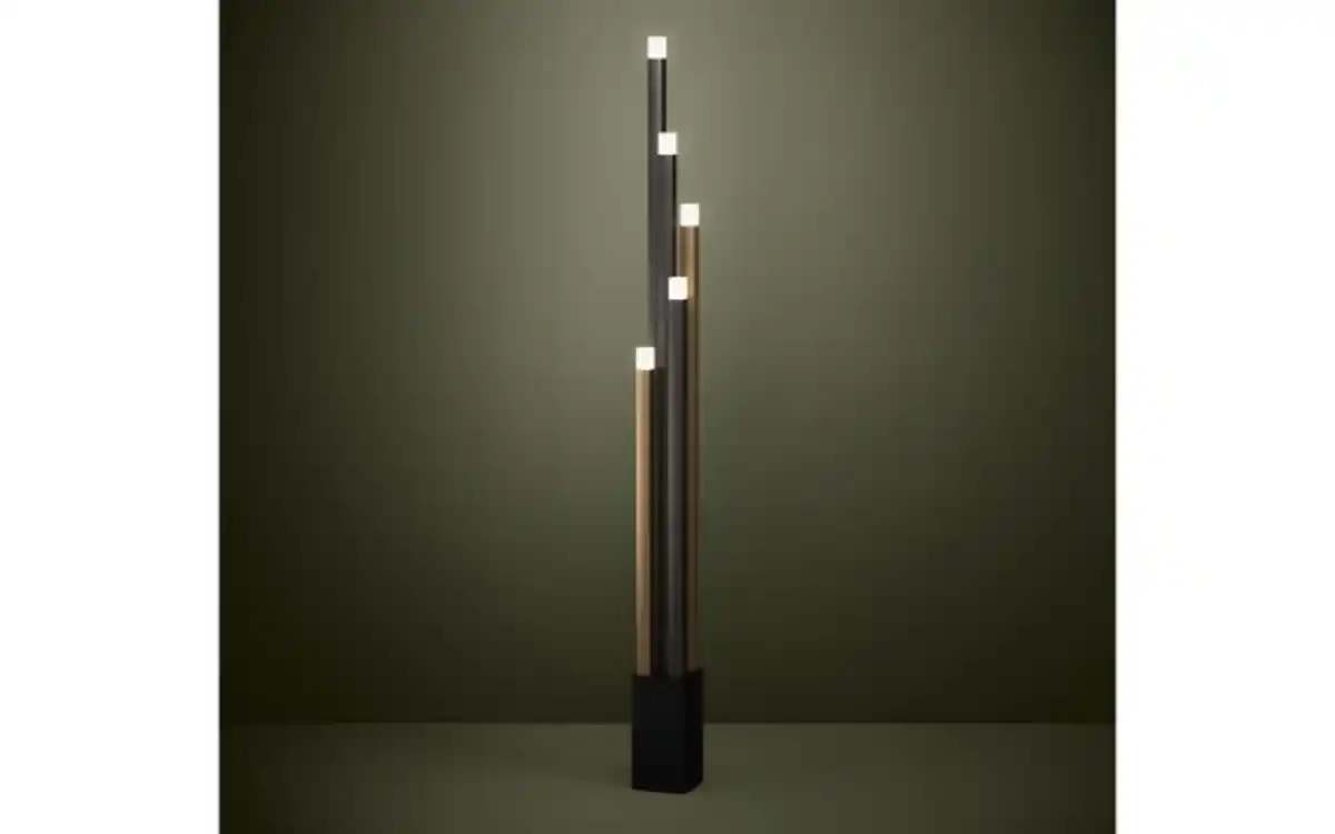 Bild 3 von LED-Standleuchte ESTANTERIOS, schwarz/braun, inkl. Touchdimmer