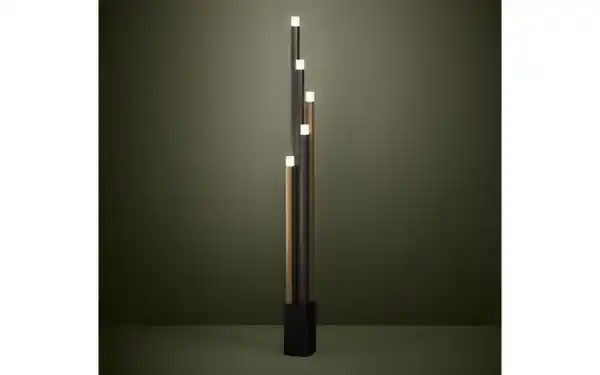 Bild 3 von LED-Standleuchte ESTANTERIOS, schwarz/braun, inkl. Touchdimmer