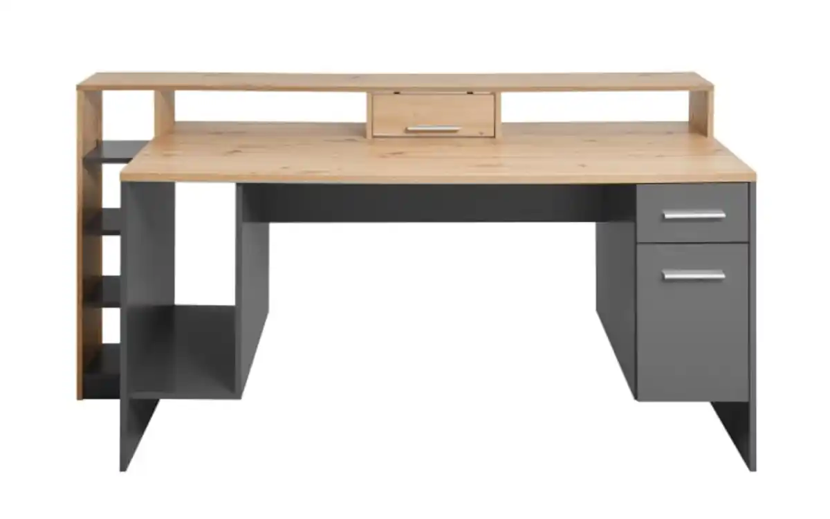 Bild 2 von Bega - Schreibtisch Highscore 4, Artisan Eiche Nachbildung/grau matt, inkl. Beleuchtung