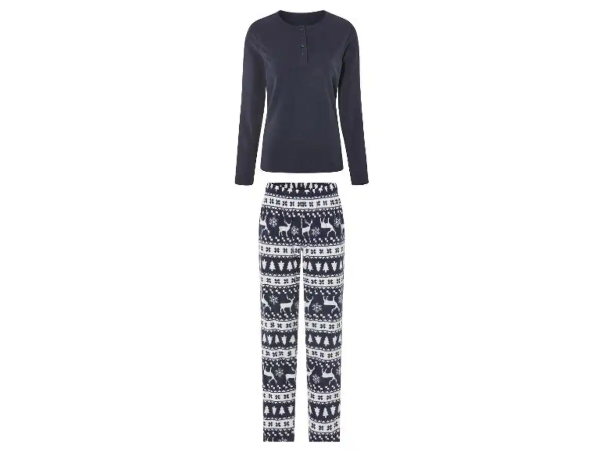 Bild 2 von esmara® Damen Pyjama aus wärmender Fleece-Qualität