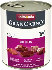 Animonda GranCarno Hundenassfutter Adult Herz 800 g