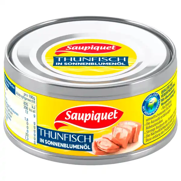 Bild 1 von Saupiquet Thunfisch in Sonnenblumenöl 140g