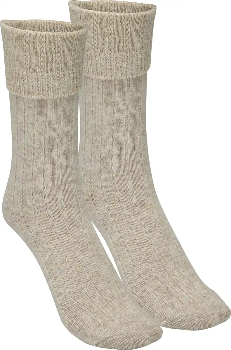 Bild 1 von IDEENWELT Kuschelsocken mit Kaschmir beige Gr. 39/42