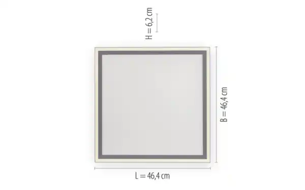 Bild 4 von LED-Deckenleuchte Edging, weiß, 46 cm