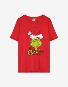 Herren T-Shirt - Grinch - rot