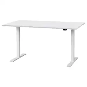 RODULF Schreibtisch sitz/steh, elektrisch/weiß 140x80 cm