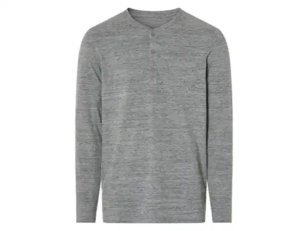 Bild 2 von LIVERGY® Herren Langarmshirt, mit Henley-Kragen