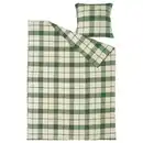 Bild 4 von BESKSÖTEMAL Bettwäsche-Set, 2-teilig, grün/Karo 140x200/80x80 cm