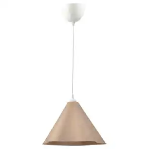 ZEBRASÄV Hängeleuchte, braun/Papier 35 cm