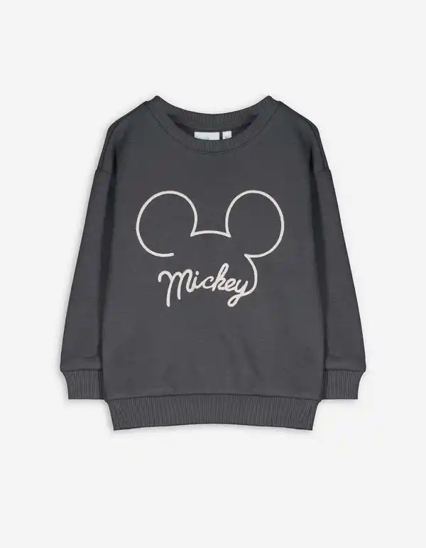 Bild 1 von Baby Sweatshirt - Mickey Mouse - dunkelgrau