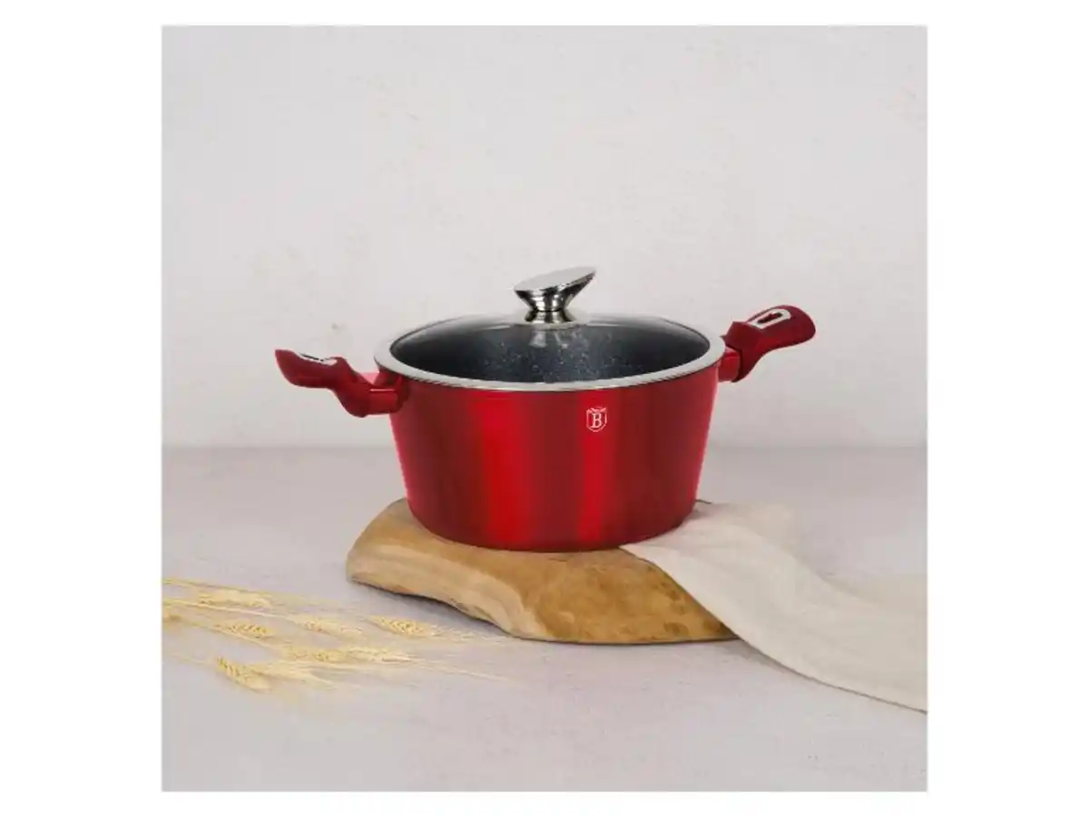Bild 3 von BerlingerHaus Kasserolle mit Deckel »Metallic Line - Burgundy «, Ø 24 cm