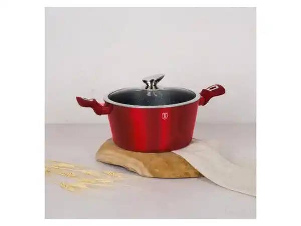 Bild 3 von BerlingerHaus Kasserolle mit Deckel »Metallic Line - Burgundy «, Ø 24 cm