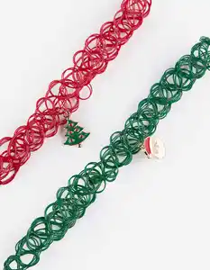 Kinder Choker - Christmas - rot