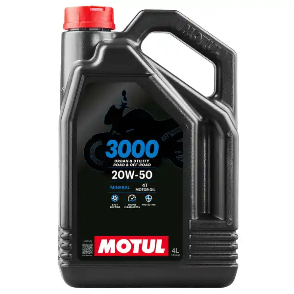 Bild 1 von Motul Motoröl mineralisch 3000 4T 20W-50 4 Liter