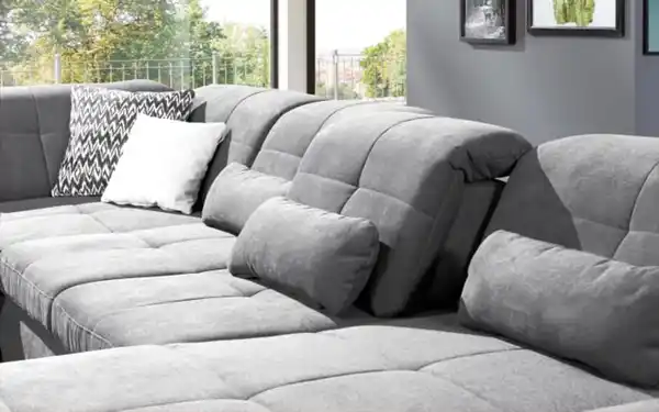 Bild 2 von Megapol - Wohnlandschaft MP-IN17004, grau, Canape rechts, inkl. Sitztiefenverstellungen
