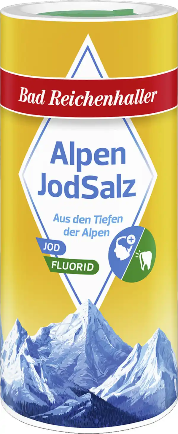 Bild 1 von Bad Reichenhaller Alpen Jod Salz + Fluorid 500G