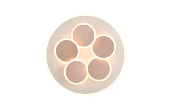 Bild 3 von LED-Deckenleuchte CCT Mandala, grau/gold, inkl. Fernbedienung