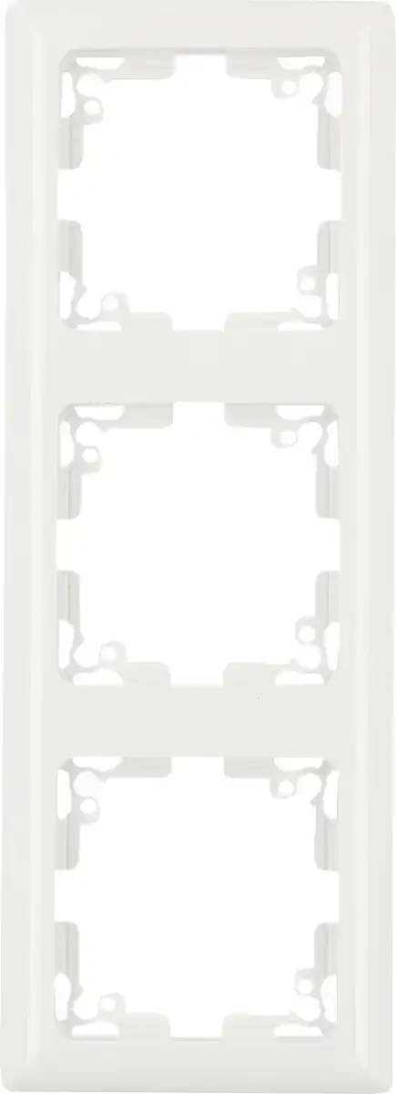 Bild 1 von Unitec Abdeckrahmen 3-fach Genua, ultraweiß