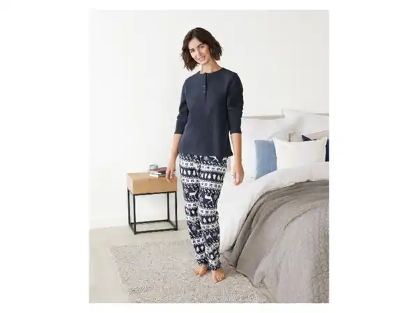 Bild 3 von esmara® Damen Pyjama aus wärmender Fleece-Qualität