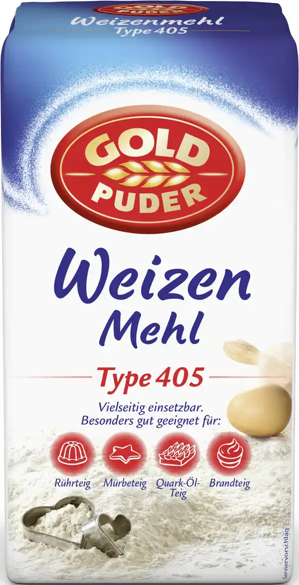 Bild 1 von Goldpuder Weizenmehl Type 405 1000G