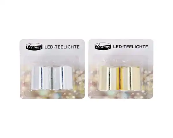 Bild 1 von Teelichte LED 2er, 3f sort