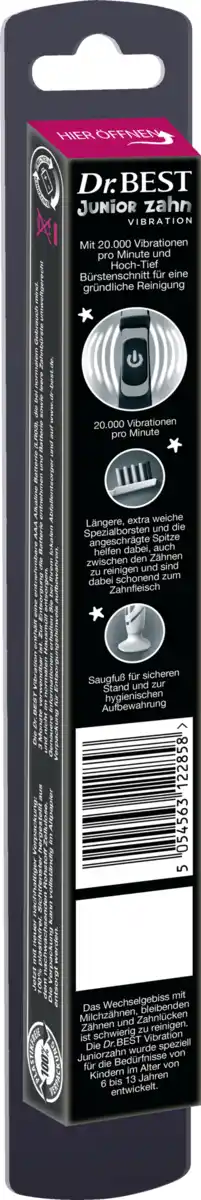 Bild 2 von Dr.BEST Kids Vibration Juniorzahn weich Zahnbürste