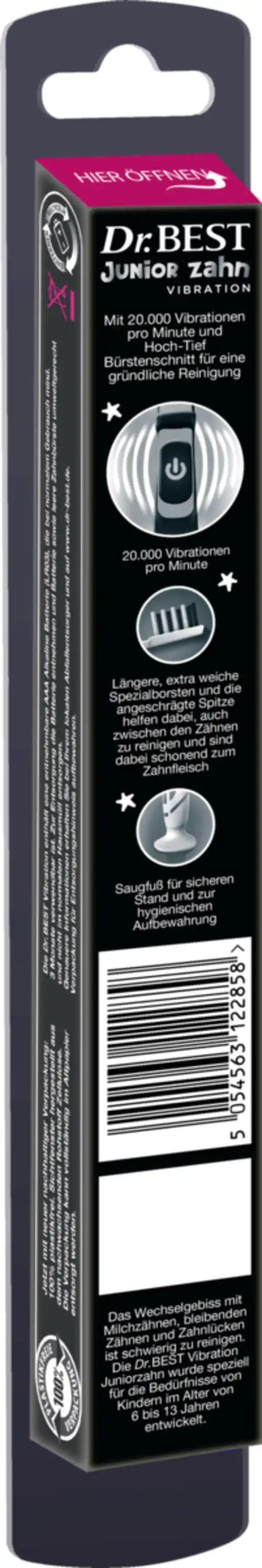 Bild 2 von Dr.BEST Kids Vibration Juniorzahn weich Zahnbürste