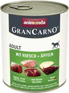 Animonda GranCarno Hundenassfutter Adult Hirsch + Apfel 800 g