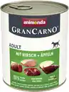 Bild 1 von Animonda GranCarno Hundenassfutter Adult Hirsch + Apfel 800 g