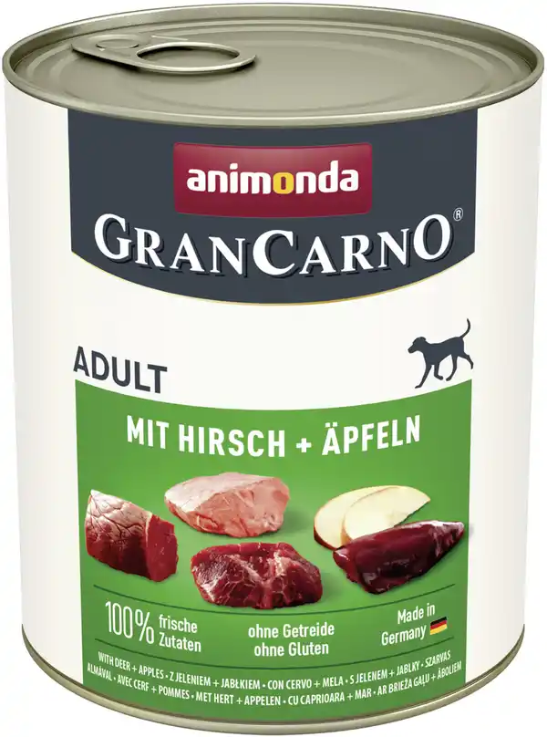 Bild 1 von Animonda GranCarno Hundenassfutter Adult Hirsch + Apfel 800 g