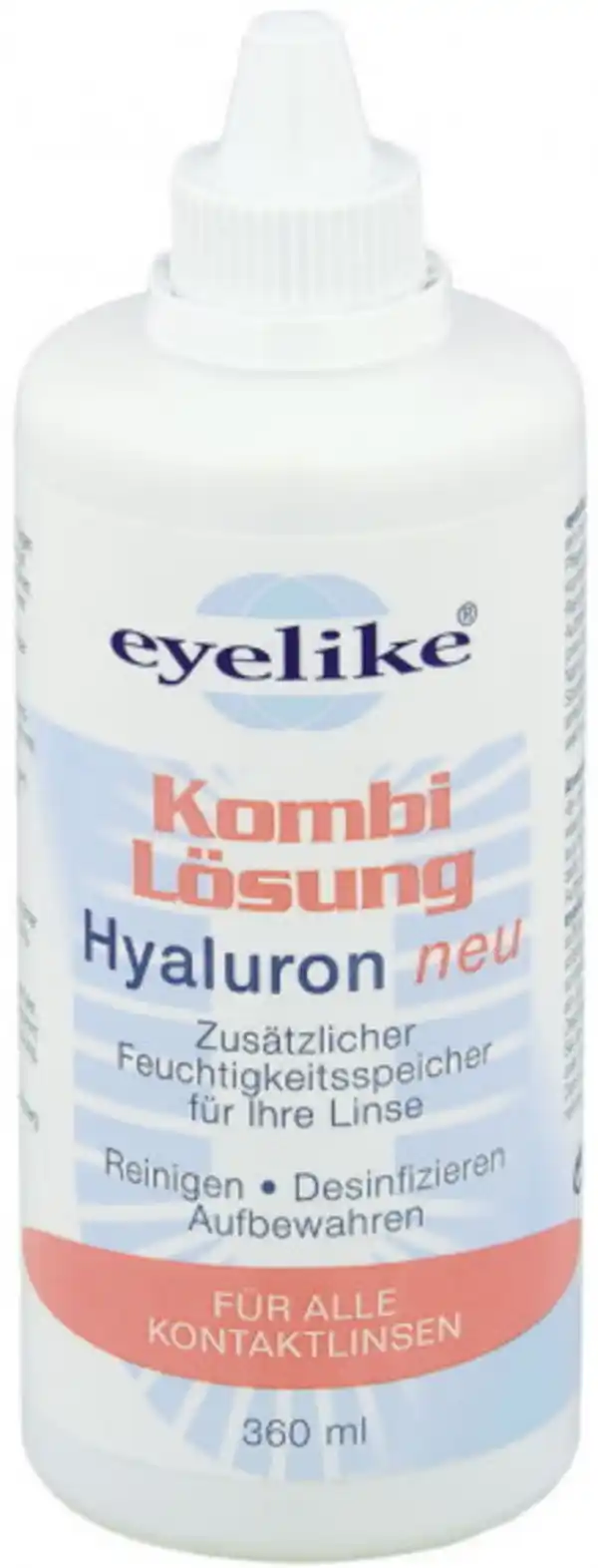 Bild 1 von eyelike Kombi Lösung Hyaluron für weiche Kontaktlinsen 360ML