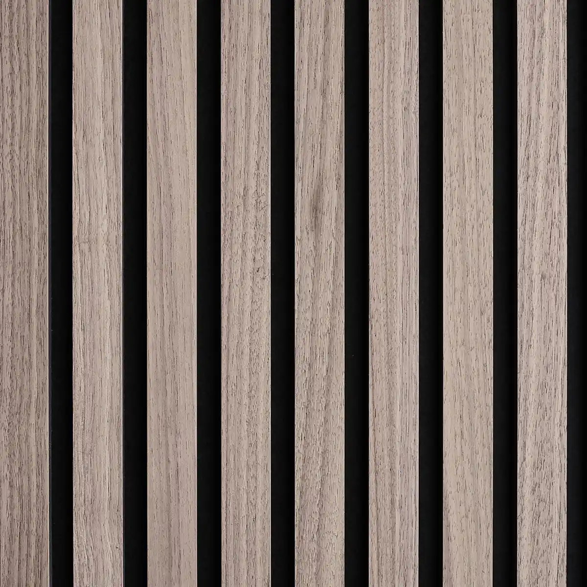 Bild 4 von Akustikpaneel Wandverkleidung Walnuss Natur MDF Akustikfilz Schwarz 240 cm FSC®