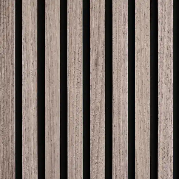 Bild 4 von Akustikpaneel Wandverkleidung Walnuss Natur MDF Akustikfilz Schwarz 240 cm FSC®
