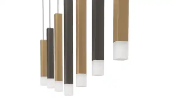 Bild 2 von LED-Pendelleuchte ESTANTERIOS, schwarz/braun, inkl. Dimmfunktion