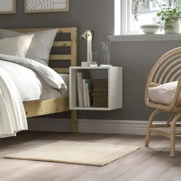 Bild 3 von LANDSVÄG Teppich Kurzflor, elfenbeinweiß 60x90 cm