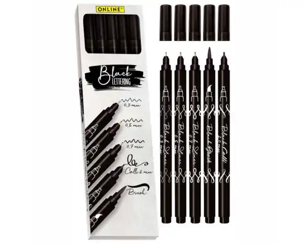 Bild 1 von Lettering-Set 5er Black
