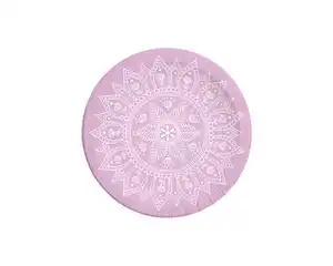 Pappteller 8er D=23cm Mandala mauve