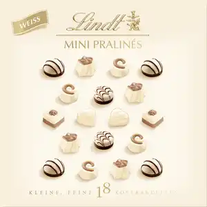 Lindt Mini Pralinés Weiss, 90 g