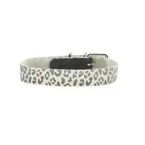 Hunter Halsband Convenience Reflect Glow weiß Leopard L-XL