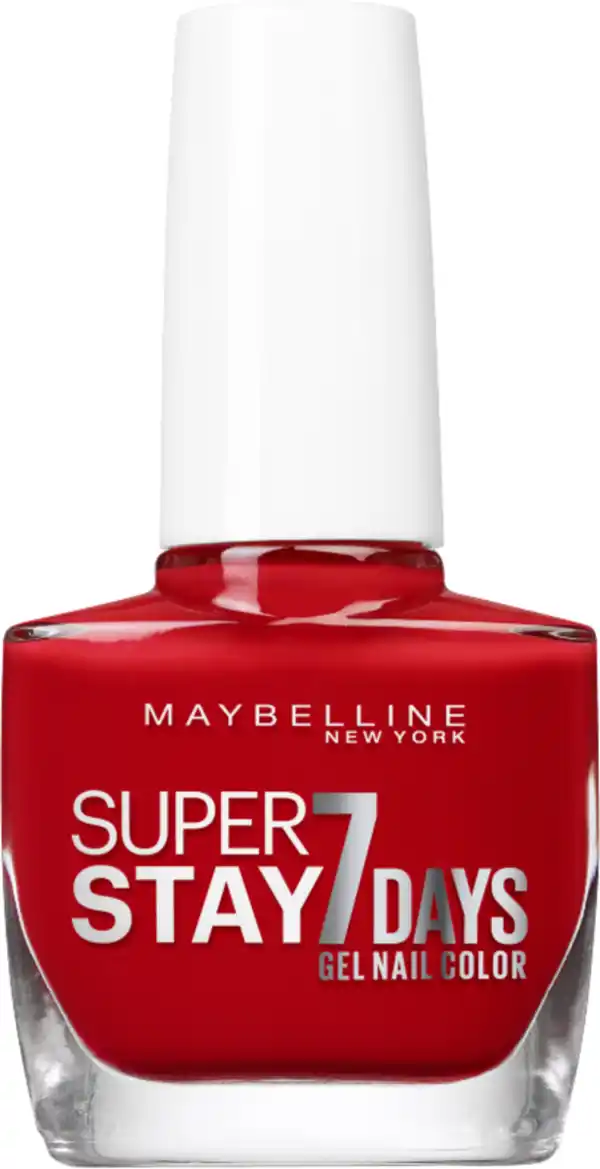 Bild 1 von Maybelline New York Super Stay 7 Days Nagellack Nr. 08 Passionate Red, 10 ml