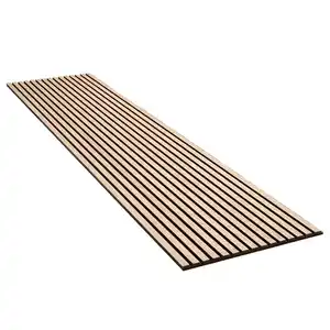 Akustikpaneel Wandverkleidung Eiche Natur MDF Akustikfilz Schwarz 240 cm FSC®