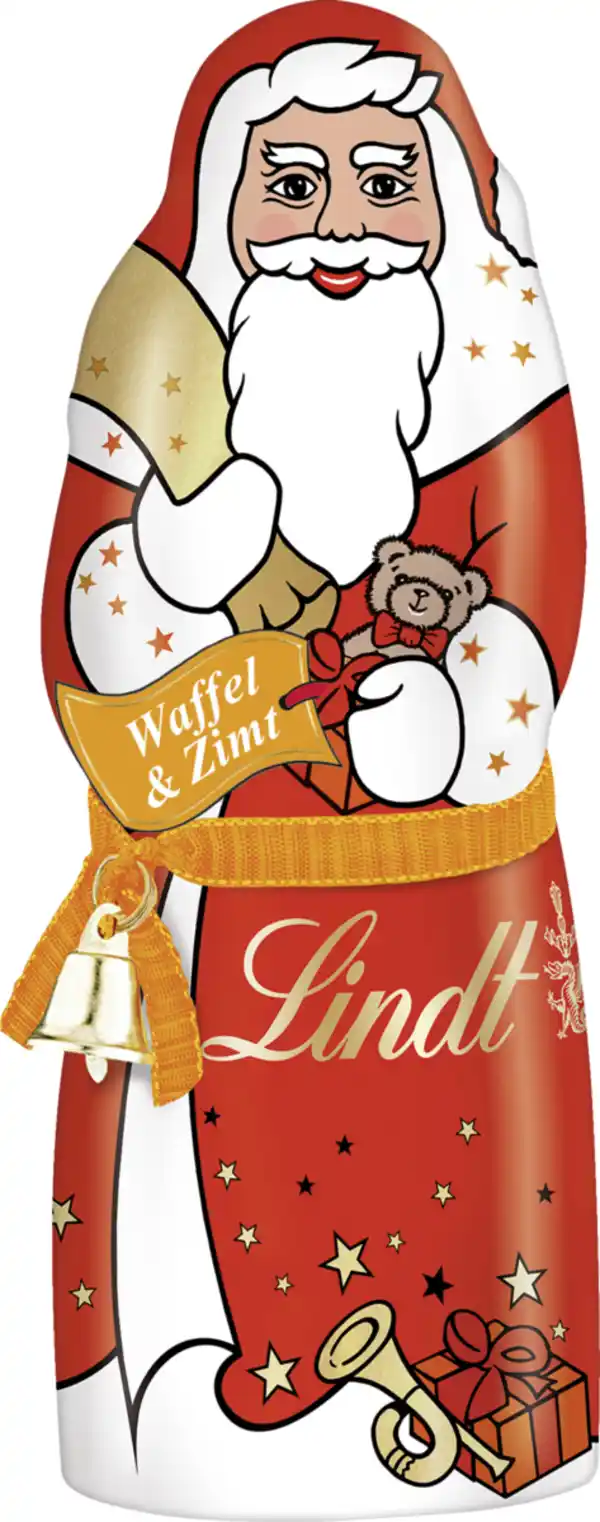 Bild 1 von Lindt Weihnachtsmann Waffel & Zimt, 125 g