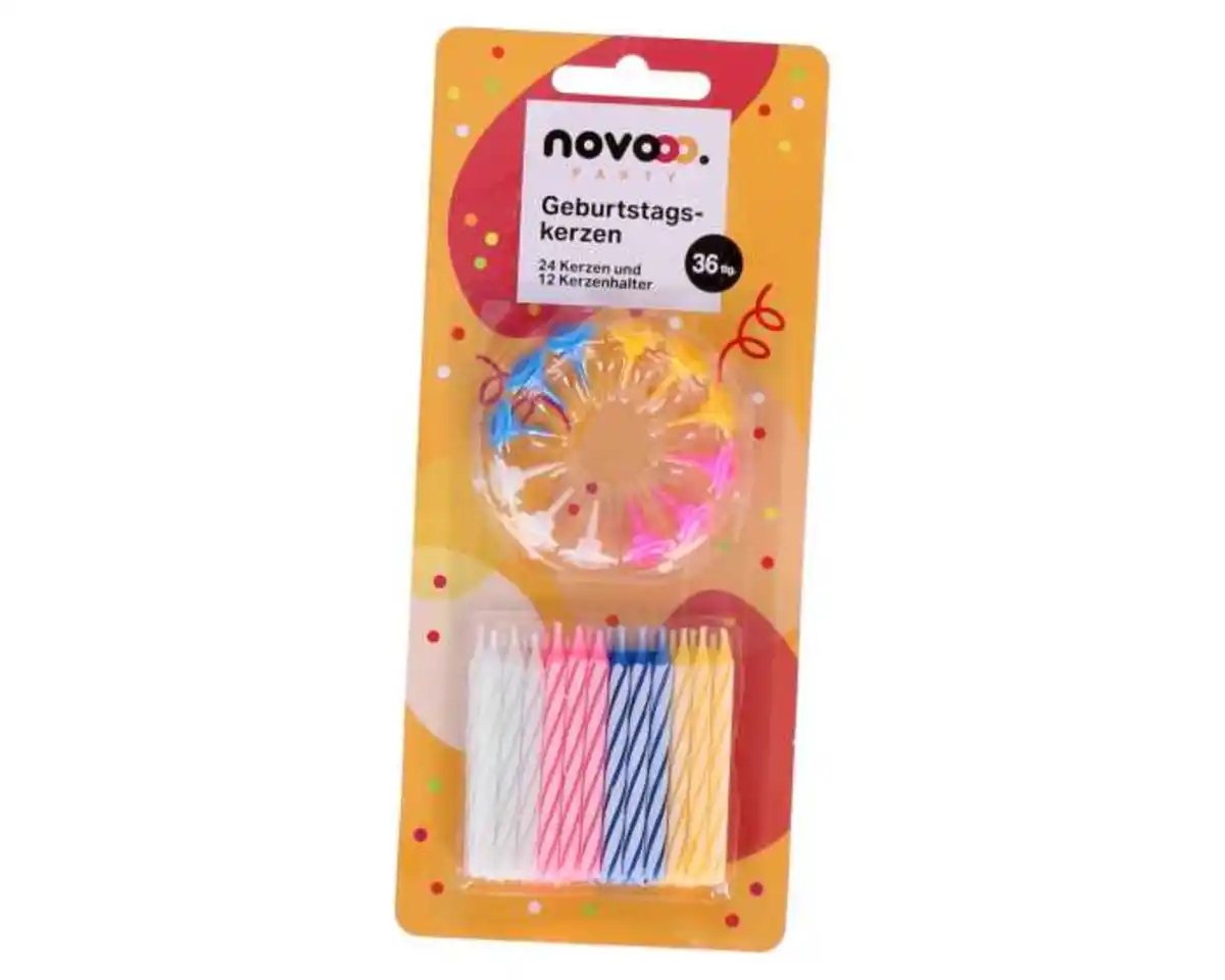 Bild 1 von novooo Geburtstagskerzen, 24er