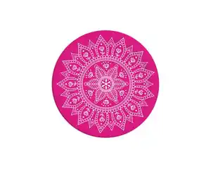 Pappteller 8er D=23cm Mandala pink