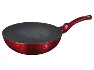 BerlingerHaus Wok »Metallic Line - Burgundy«, Ø 28 cm (Achtung LV: OSDE/BE/CZ/PL)