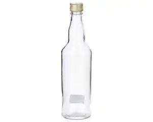 Glasflasche 500ml m. Schraubvers. klar