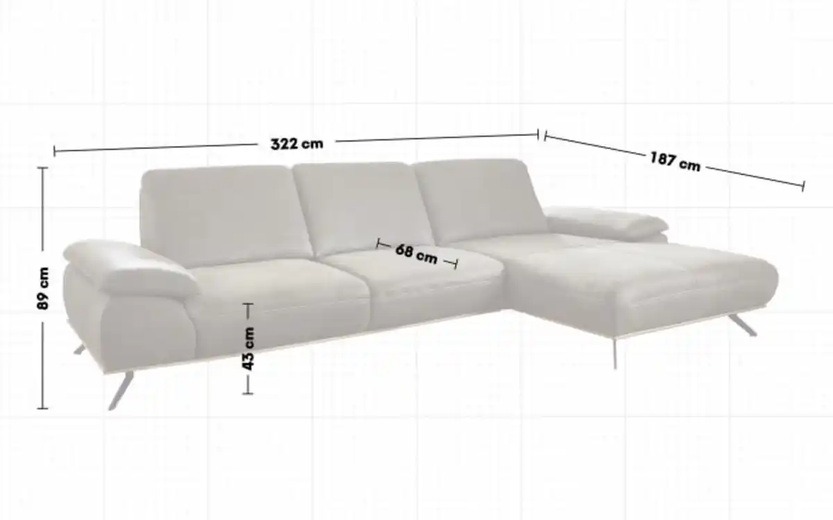 Bild 3 von Leder Wohnlandschaft PN-EM18063, olive
