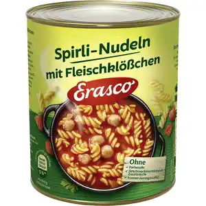 Erasco Spirli-Nudeln mit Fleischklößchen 800G