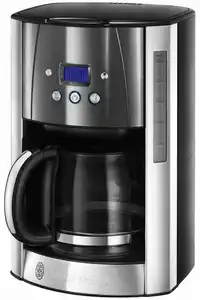 Luna Digitale Glas-Kaffeemaschine mit Timer moonlight grau